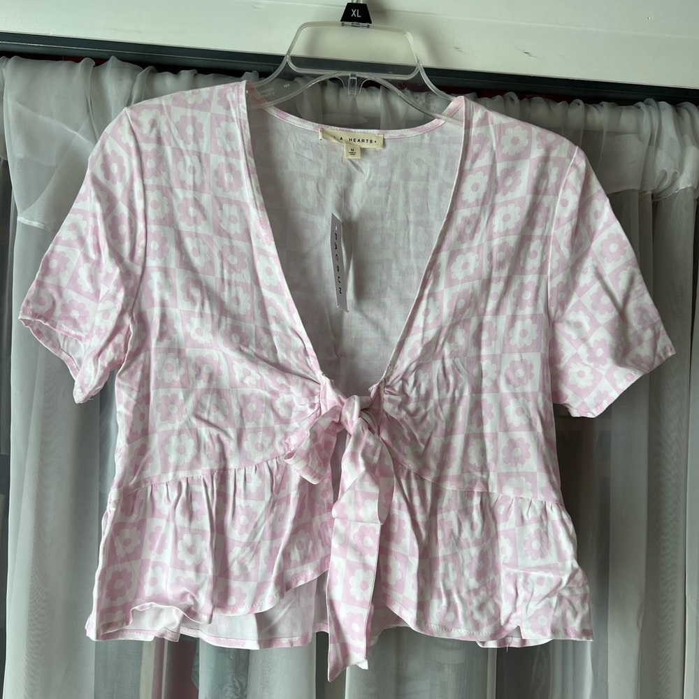 NWT pacsun tie shirt